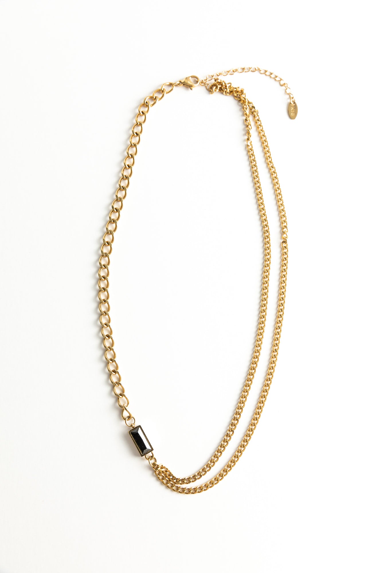 Black outlet stone chain